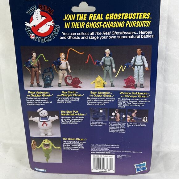 Kenner The Real Ghostbusters Green Ghost Action Figure w/accessories NEW 2020 - Picture 3 of 3